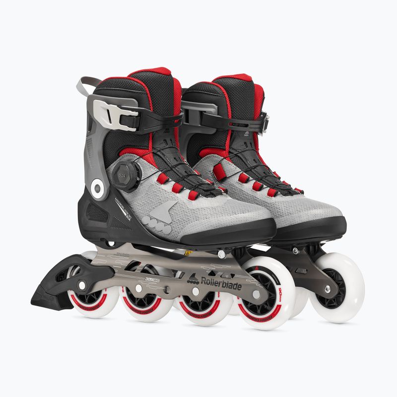 Férfi görkorcsolya Rollerblade Macroblade 90 Boa black/grey/red 4