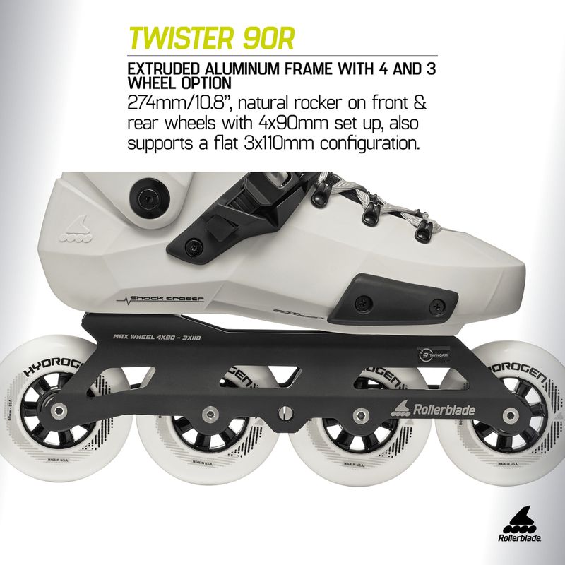 Görgők Rollerblade Twister 90R white smoke/black 9
