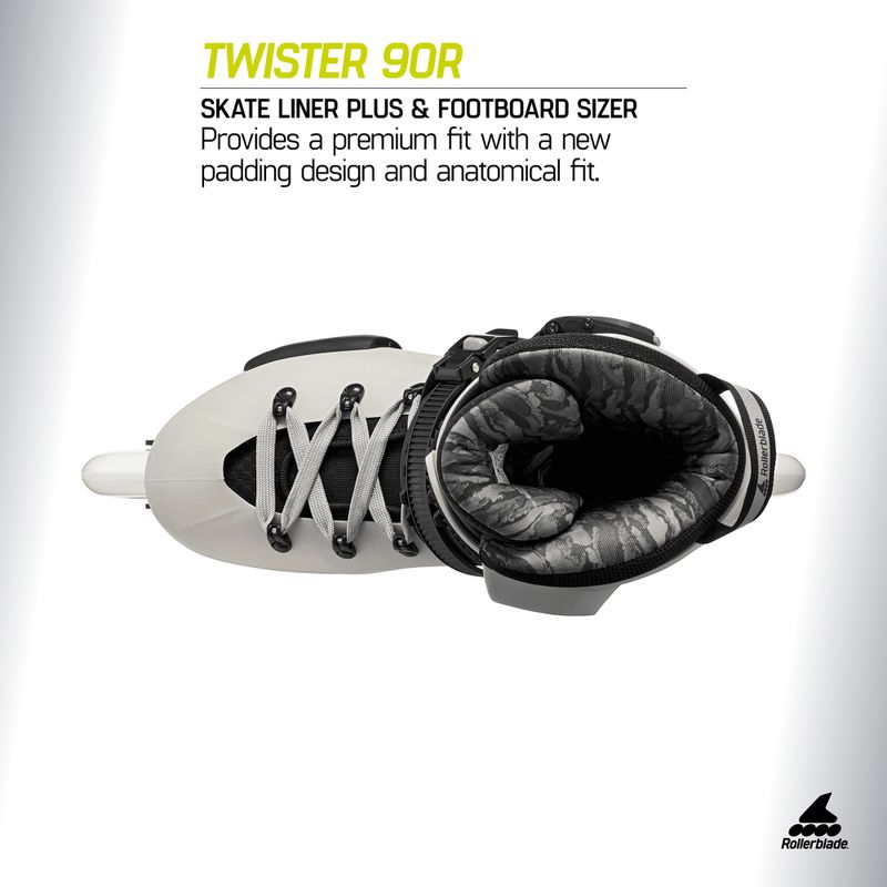 Görgők Rollerblade Twister 90R white smoke/black 10
