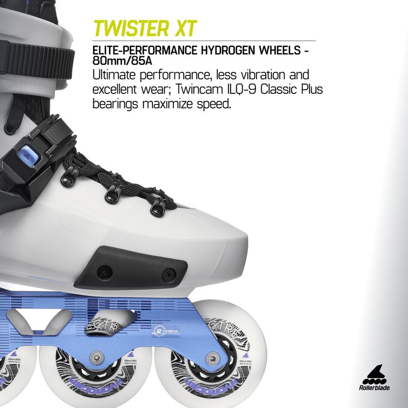 Görgők Rollerblade Twister Xt grey pearl/periwinkle 9