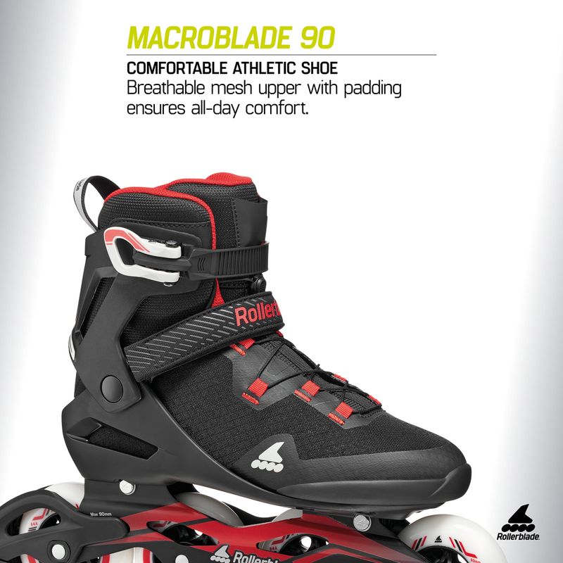 Férfi görkorcsolya Rollerblade Macroblade 90 black/red 7