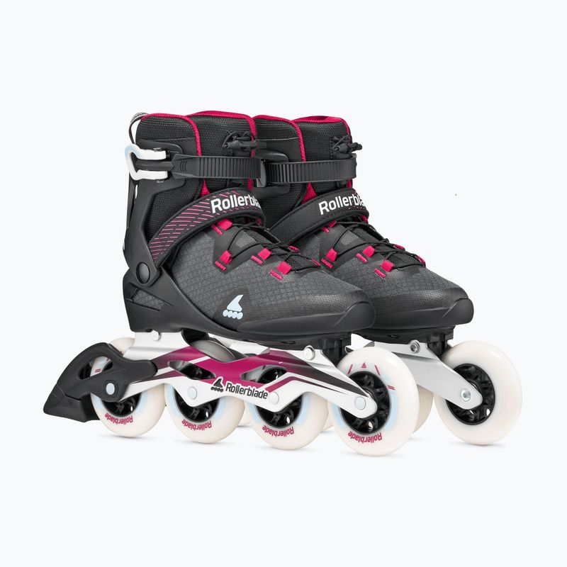 Női görkorcsolya Rollerblade Macroblade 90 W black/burgundy/ocean green 4