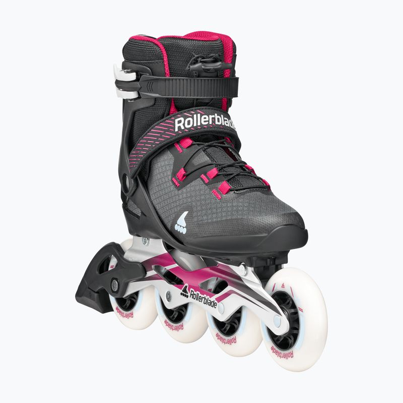 Női görkorcsolya Rollerblade Macroblade 90 W black/burgundy/ocean green 5