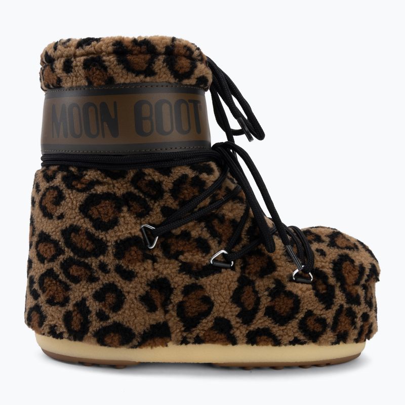 Női hótaposó Moon Boot Icon Low Fleece Leopard cognac/cocoa 2
