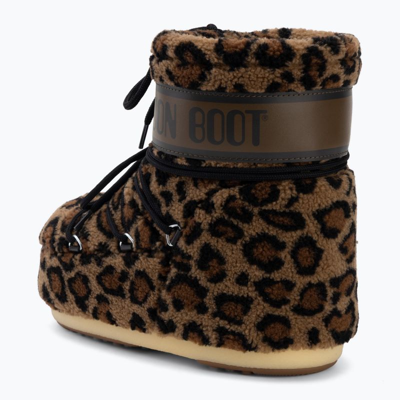 Női hótaposó Moon Boot Icon Low Fleece Leopard cognac/cocoa 3