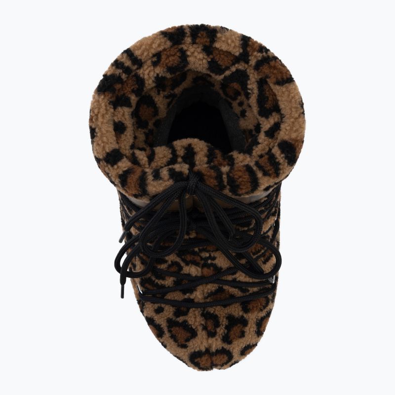 Női hótaposó Moon Boot Icon Low Fleece Leopard cognac/cocoa 5