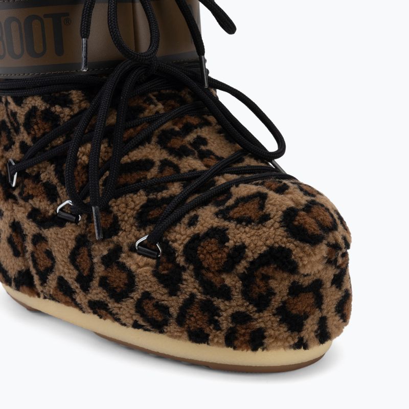 Női hótaposó Moon Boot Icon Low Fleece Leopard cognac/cocoa 7