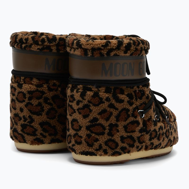Női hótaposó Moon Boot Icon Low Fleece Leopard cognac/cocoa 2
