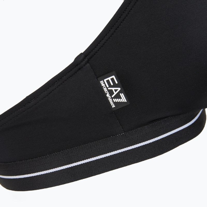 Női kétrészes fürdőruha EA7 Emporio Armani Logo Tape Bikini Háromszög feketében 5