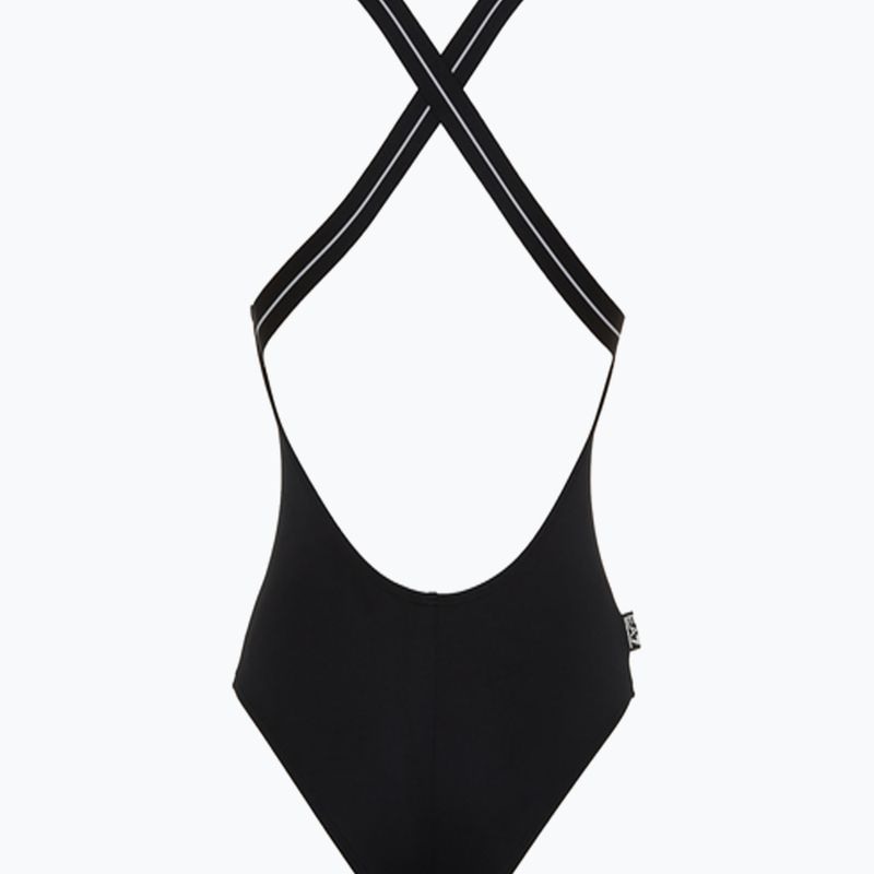 EA7 Emporio Armani Logo Tape egyrészes fürdőruha fekete 2