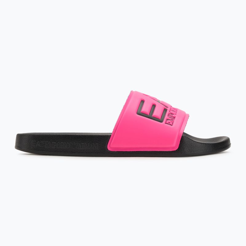 EA7 Emporio Armani Water Sports Visibility flip-flop rózsaszín fluo / fekete flip-flop 2