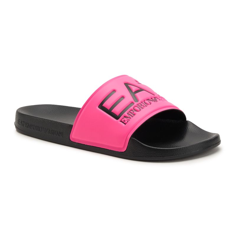 EA7 Emporio Armani Water Sports Visibility flip-flop rózsaszín fluo / fekete flip-flop 8