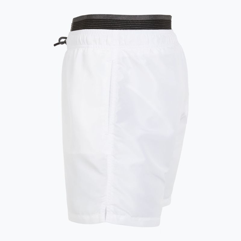 Férfi EA7 Emporio Armani Logo Tape Boxer úszónadrág fehér 3