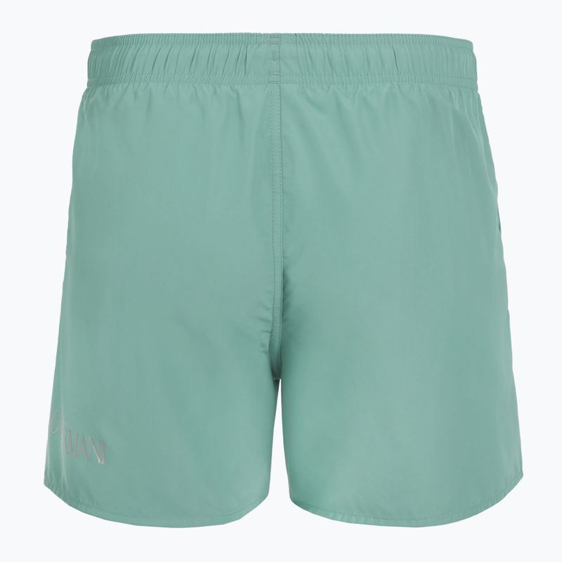 Férfi EA7 Emporio Armani Extended Logo Boxer fürdőnadrág ásványkék / ezüst 2