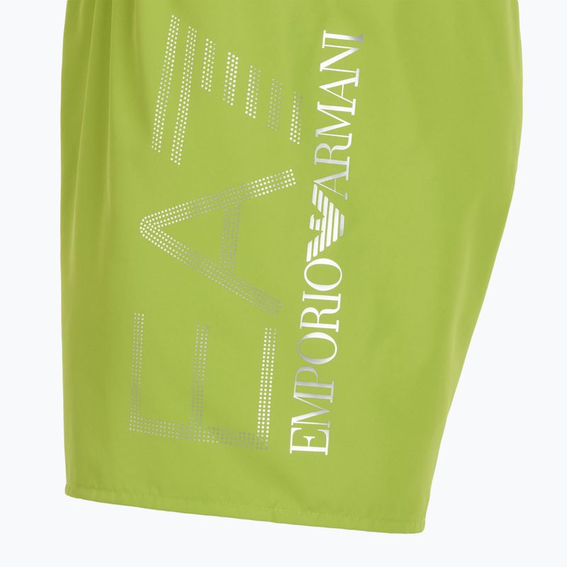 Férfi EA7 Emporio Armani úszónadrág nagyméretű logóval titanit / ezüst 3