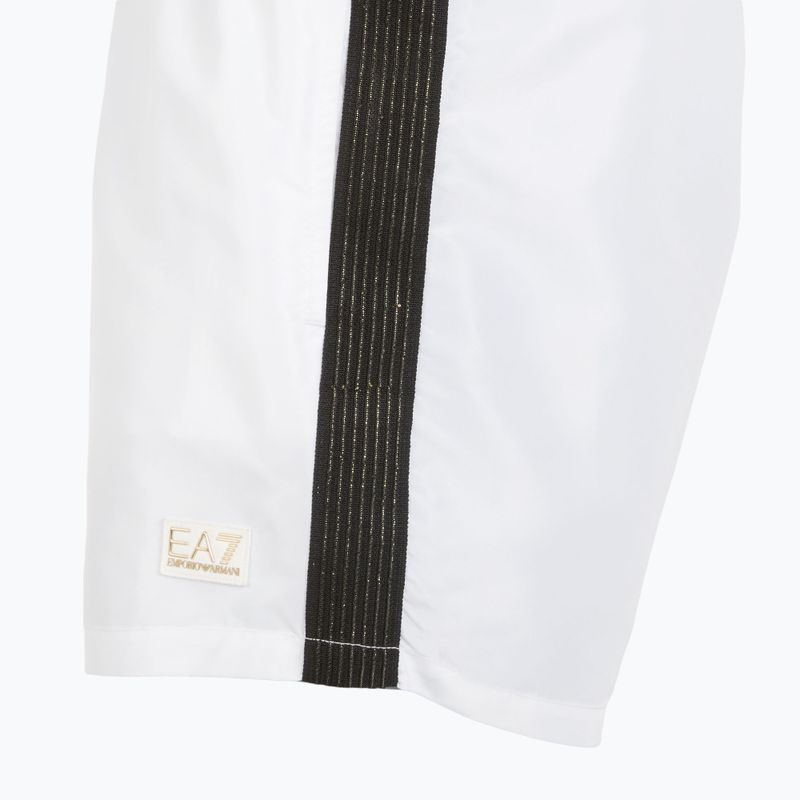 Férfi EA7 Emporio Armani Gold Label Boxer úszónadrág fehér 3