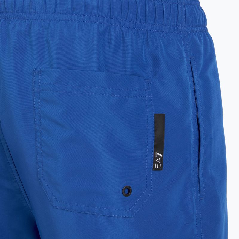 Férfi EA7 Emporio Armani Logo Tape Boxer türkizkék tengeri fürdőruha 4