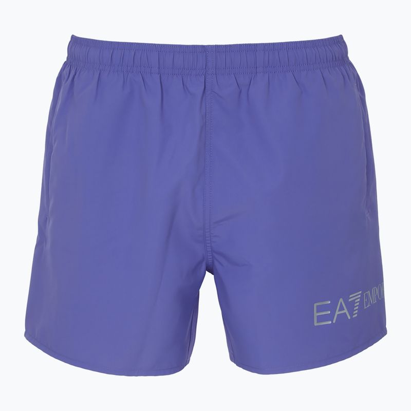 Férfi EA7 Emporio Armani Extended Logo Boxer fürdőnadrág korzikai kék / ezüst 2