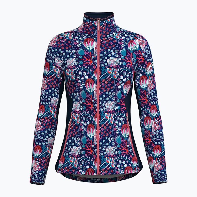 Női trekking pulóver Crazy Wonder Magic print lella kék