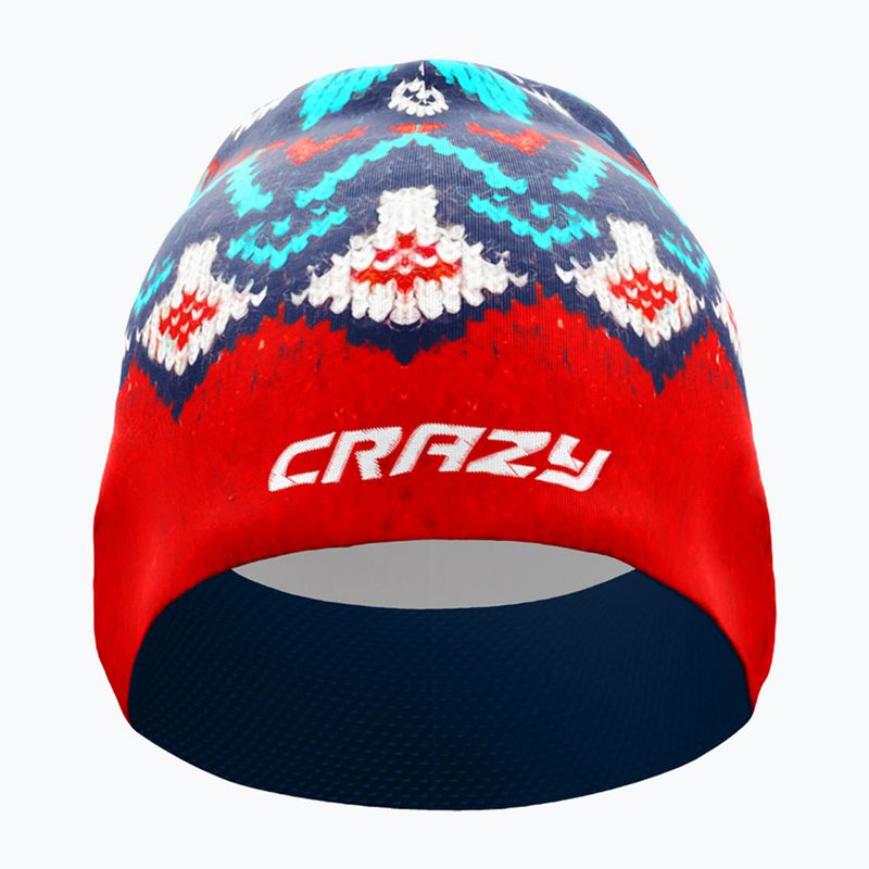 Női futósapka Crazy Spire norvég piros gyapjú