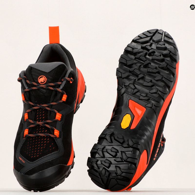 Mammut Sapuen Low GTX férfi túrabakancs fekete-piros színben 12