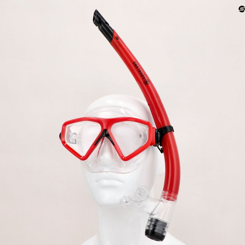 Aqualung Saturn Combo Snorkel Kit maszk + snorkel piros SC3980006 11