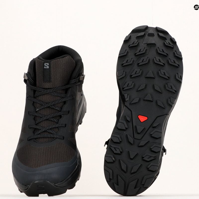 Salomon Outrise Mid GTX férfi túrabakancs fekete L47143500 19