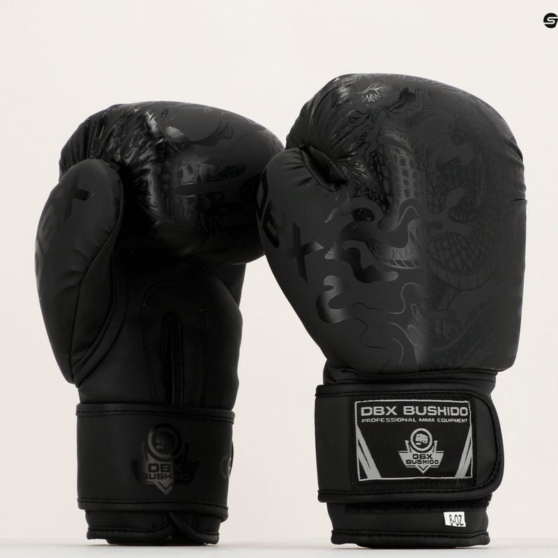 Bushido Black Dragon bokszkesztyűk fekete B-2v18 17