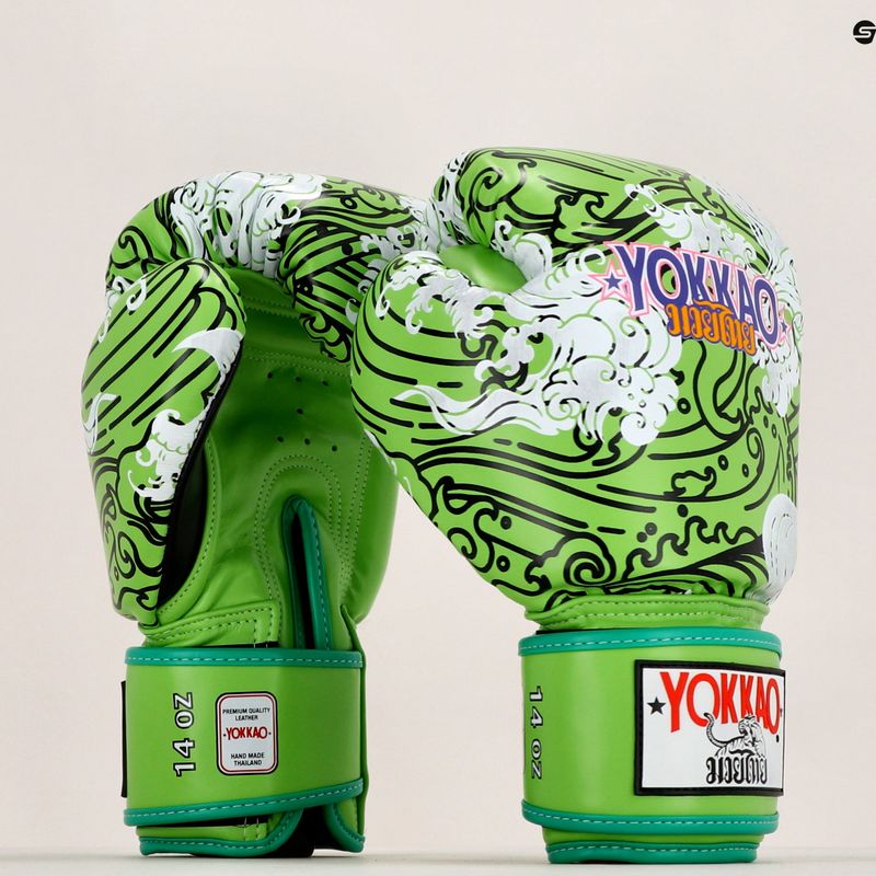 YOKKAO Hawaii zöld bokszkesztyűk FYGL-71-20 6