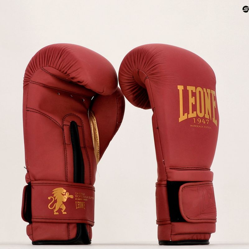 Leone Bordeaux bokszkesztyűk piros GN059X 7