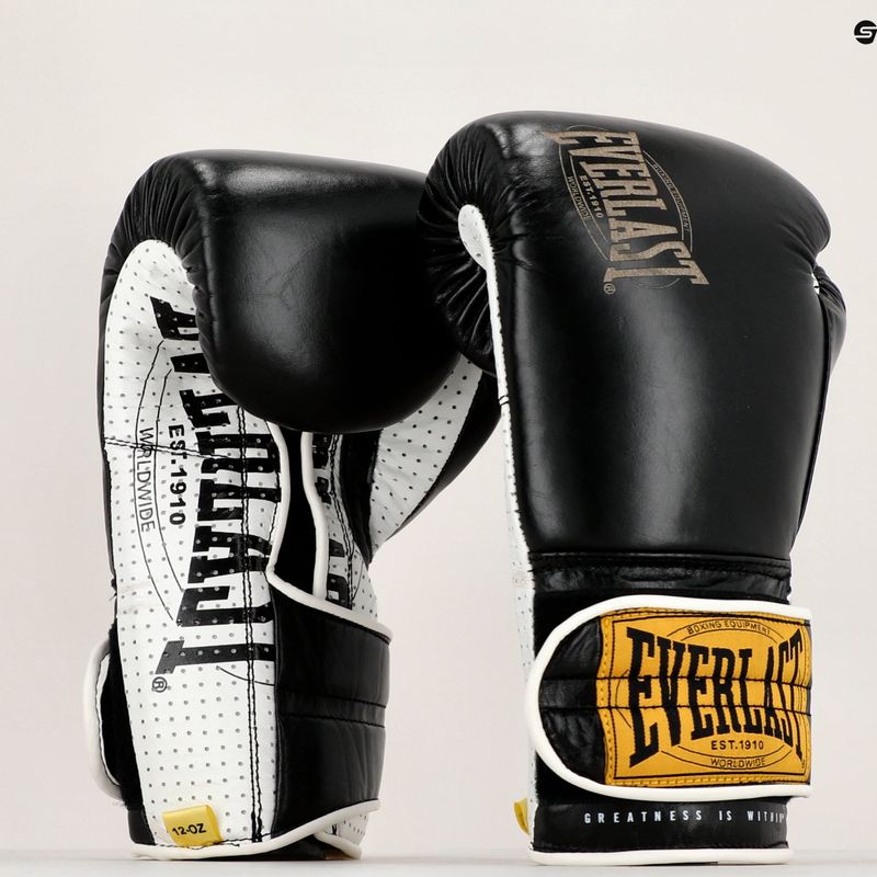 EVERLAST Bokszkesztyűk 1910 Classic Pro Fekete EV1910PRO BL-12 OZ. 8