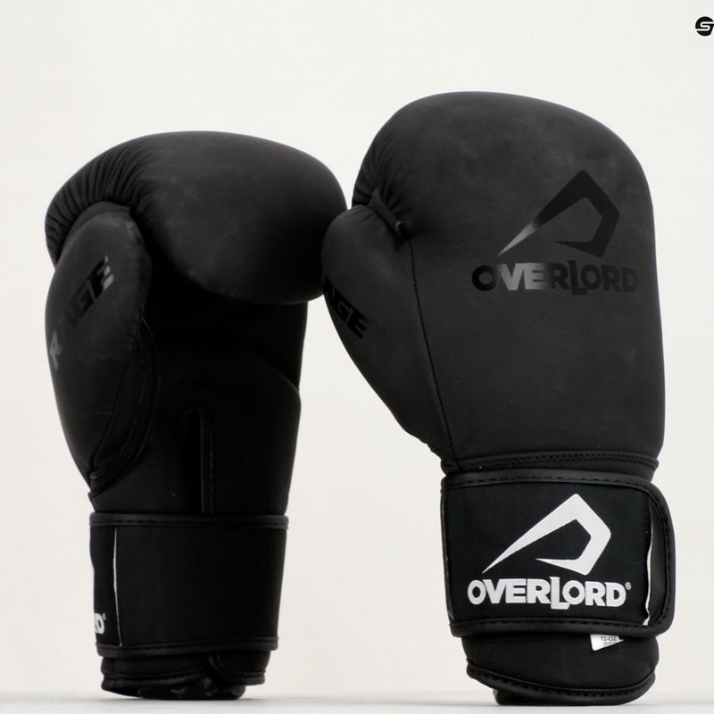Overlord Rage bokszkesztyűk fekete 100004-BK/10OZ 8