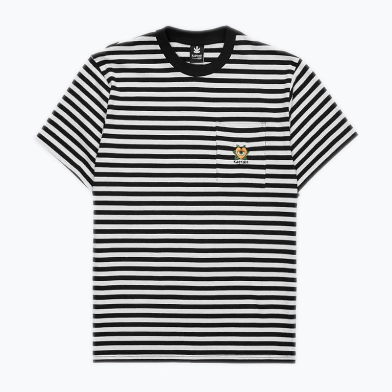 Férfi póló Kaotiko M/C Rayas Corazon black 3