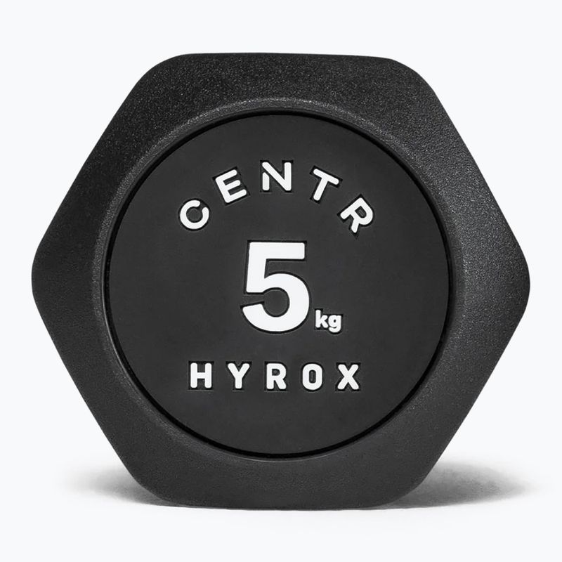 Súlyzó Centr Urethane Dumbbell Centr x Hyrox 5 kg black 3