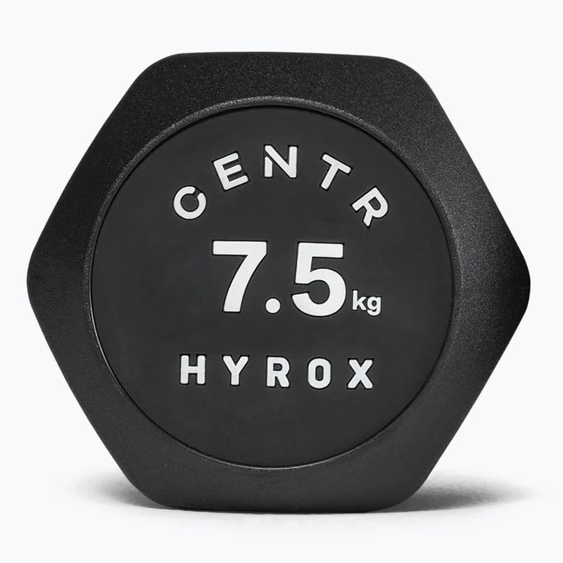 Súlyzó Centr Urethane Dumbbell Centr x Hyrox 7,5 kg black 3