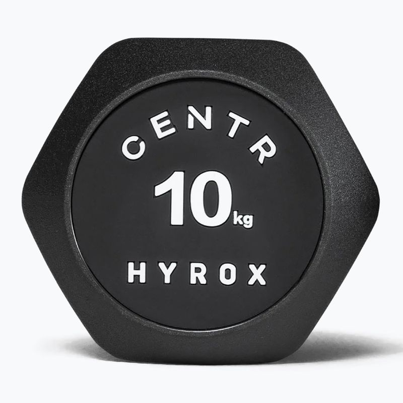 Súlyzó Centr Urethane Dumbbell Centr x Hyrox 10 kg black 2