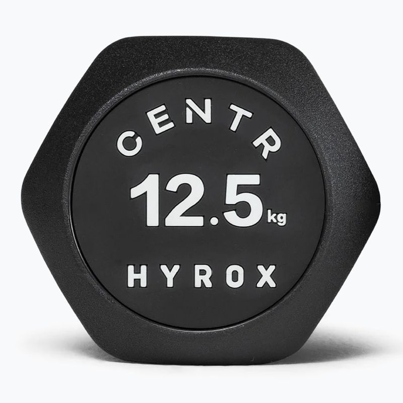 Súlyzó Centr Urethane Dumbbell Centr x Hyrox 12,5 kg black 3