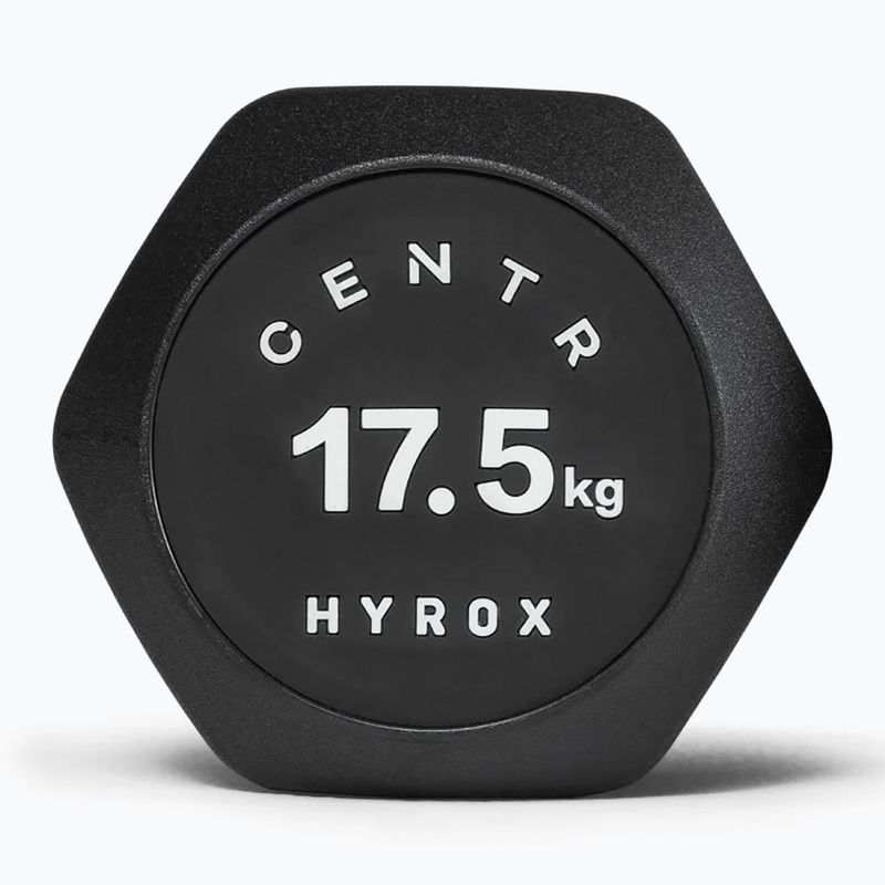 Súlyzó Centr Urethane Dumbbell Centr x Hyrox 17,5 kg black 3