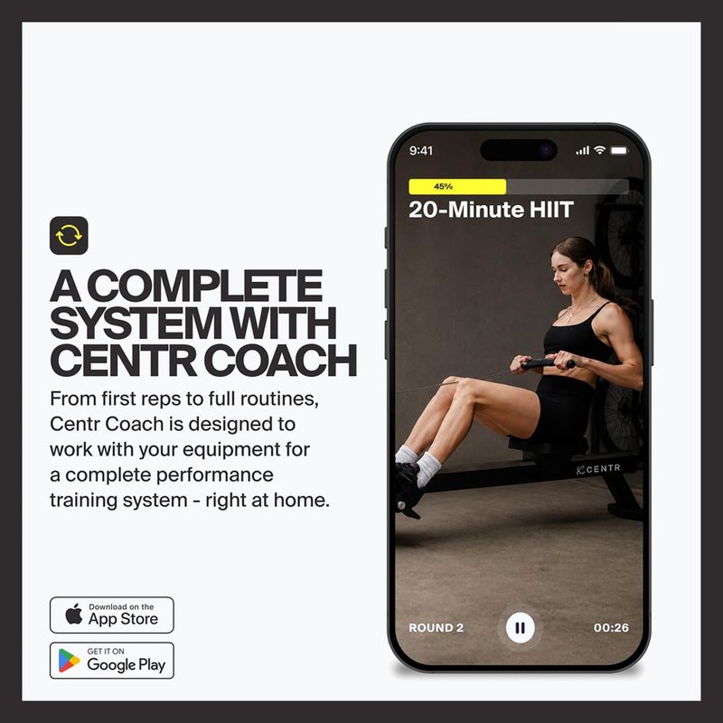 Légellenállásos evezőgép Centr Perform Series Centr black 6