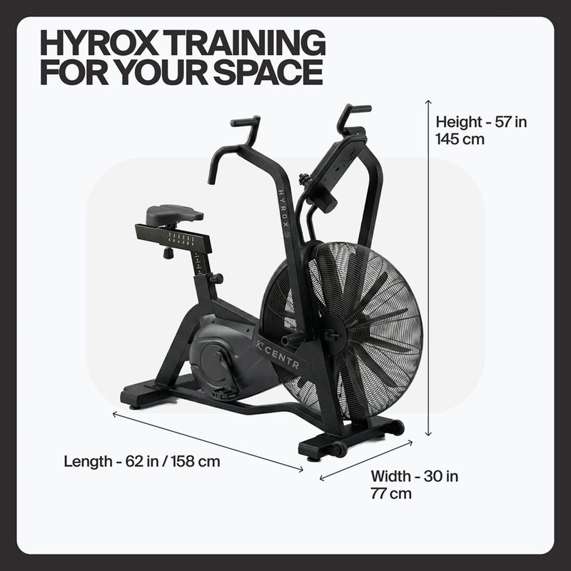 Légpárnás kerékpár Centr Air Bike Perform Series Centr x Hyrox black 8