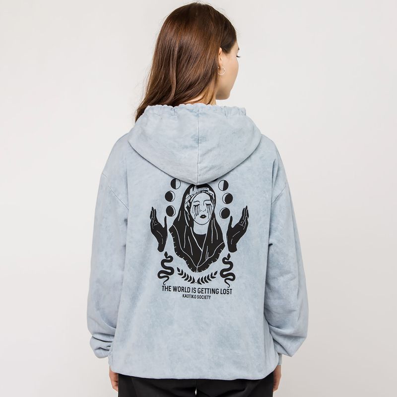 Férfi Kaotiko mosott szűz acél melegítőfelső 2