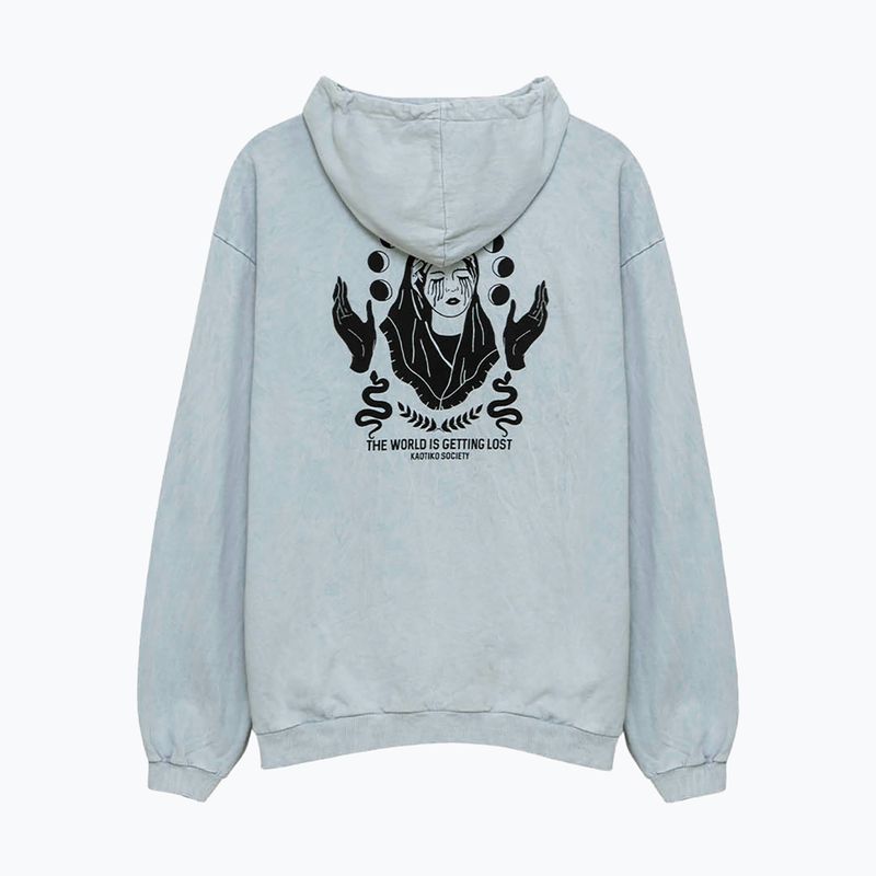 Férfi Kaotiko mosott szűz acél melegítőfelső 6