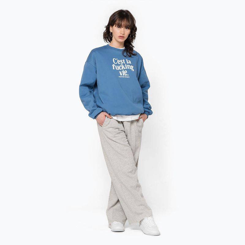 Férfi pulóver Kaotiko C'est la vie farmerkék 2