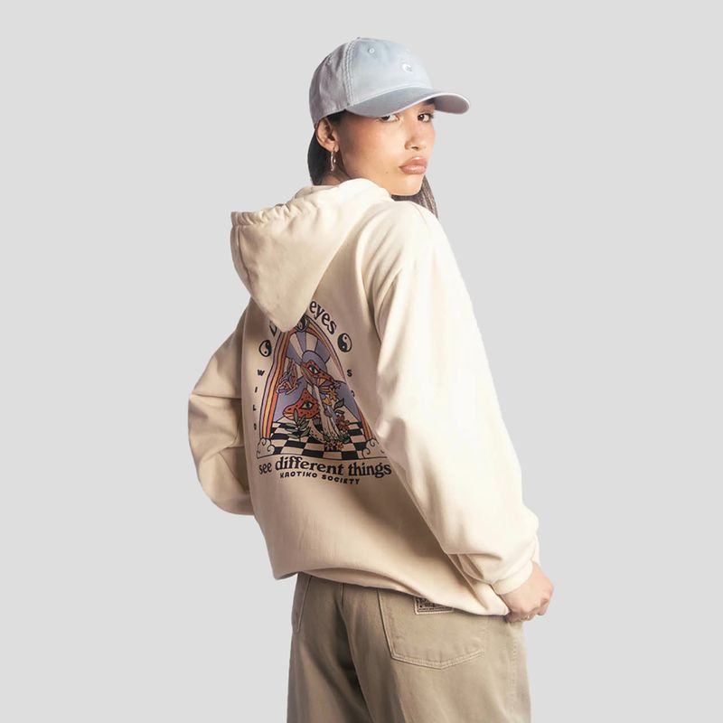 Kaotiko Different Eyes női pulóver csont 2