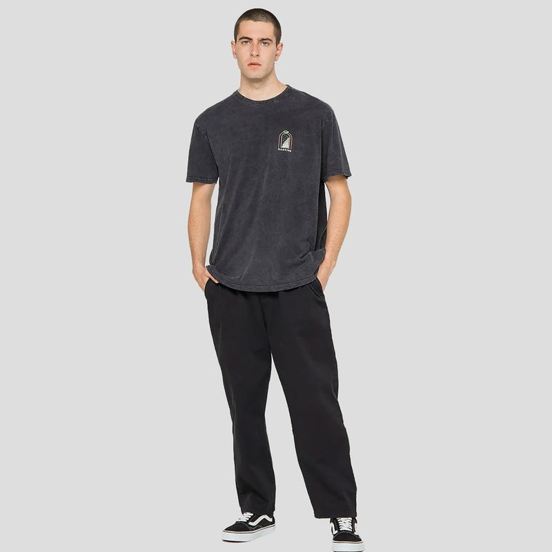 Férfi Kaotiko mosott Trust Your Intuition póló fekete 2