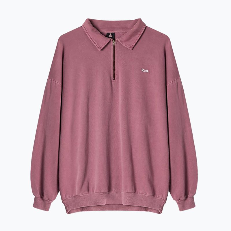 Férfi pulóver Kaotiko Washed Vancouver Society bordó 2