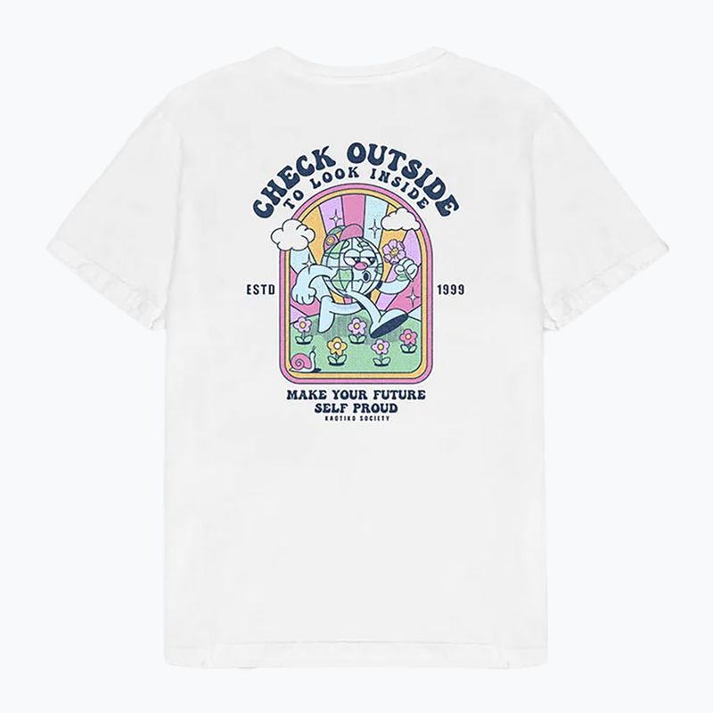 Férfi Kaotiko Washed Look póló Belül fehér 2