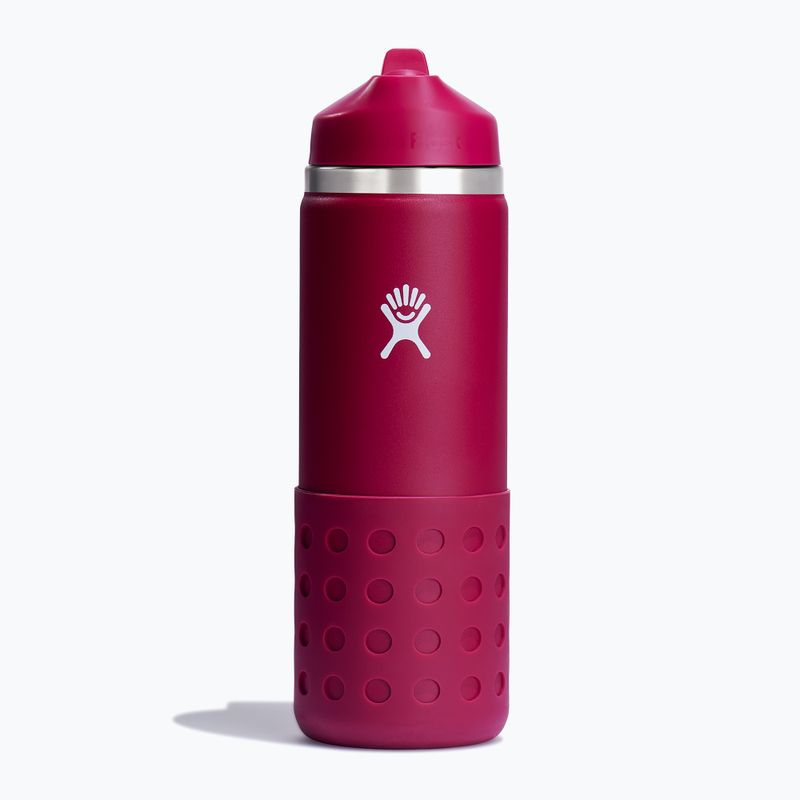 Hydro Flask Wide Mouth Straw Lid és Boot 590 ml-es snapper termikus palack 2