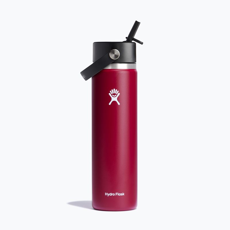 termikus palack Hydro Flask Wide Flex Straw 710 ml berry