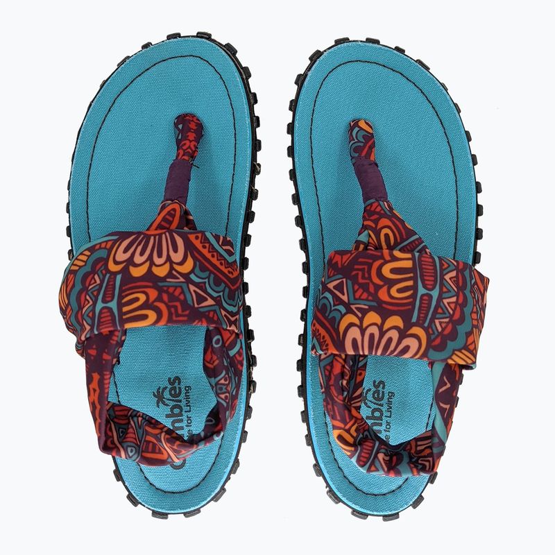 Gumbies női Slingback szandálok türkizkék vintage 3
